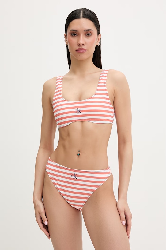 Calvin Klein plavkové kalhotky dámské LV00Q61147 oranžová SS26