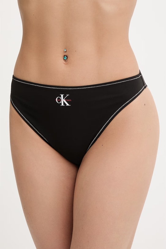 Calvin Klein plavkové kalhotky dámské černá LV00Q61147