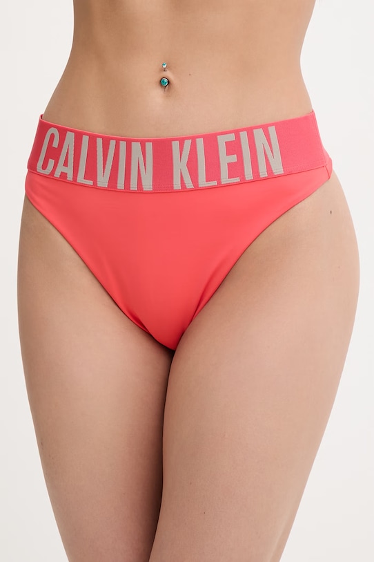Calvin Klein plavkové kalhotky dámské červená LV00Q61189
