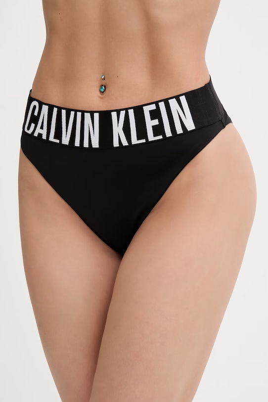 Calvin Klein plavkové kalhotky dámské černá LV00Q61189
