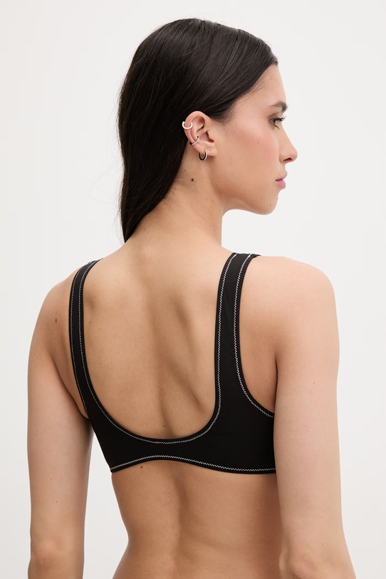 Oblečenie Calvin Klein plavková podprsenka dámska LV00Q61100 čierna