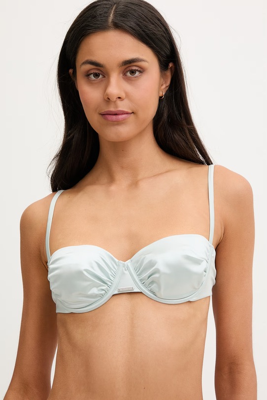 Calvin Klein plavková podprsenka dámská tyrkysová LV00Q61113