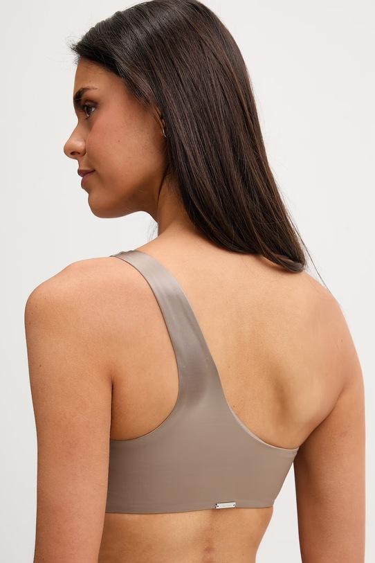 Oblečenie Calvin Klein plavková podprsenka dámska LV00Q61114 béžová