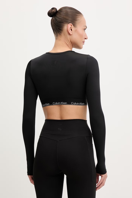 Odjeća Calvin Klein majica dugih rukava ženska LV00Q61128 crna