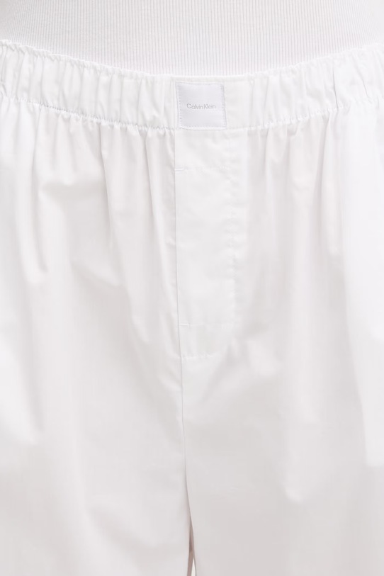 Calvin Klein Underwear spodnie piżamowe damskie bawełniane biały LV00QS7597