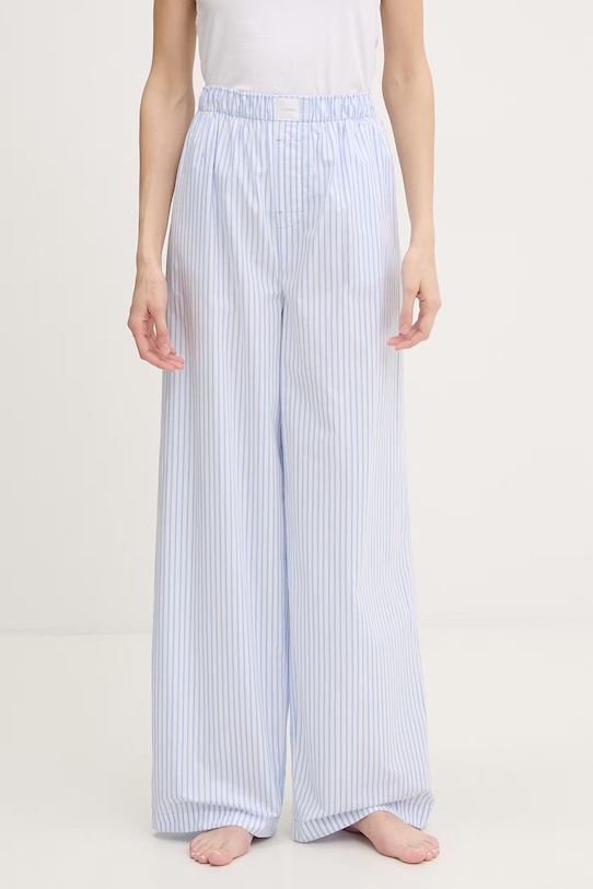 Calvin Klein Underwear pyžamové nohavice dámske bavlnené modrá LV00QS7597