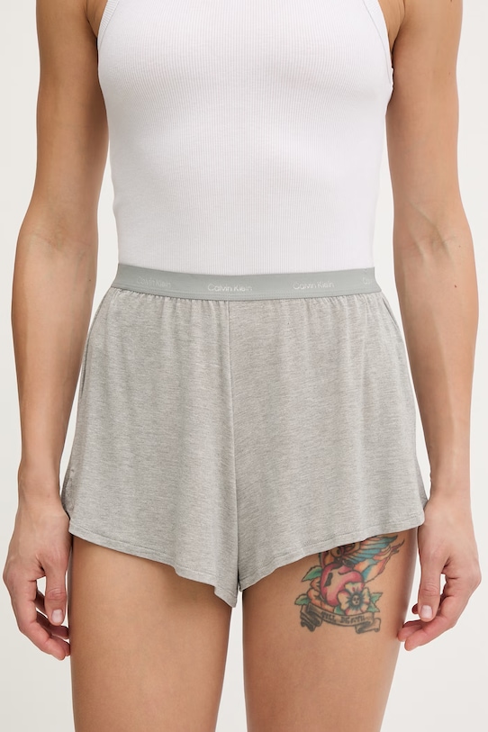 Calvin Klein Underwear szorty piżamowe damskie z modalu szary LV00QS7614