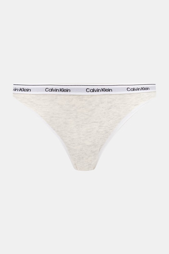 Odzież Calvin Klein Underwear figi damskie bawełniane z elastanem 3-pack LV00QD5207 żółty