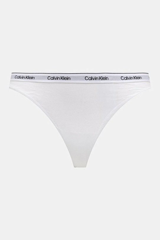 Oblečenie Calvin Klein Underwear tangá dámske bavlnené s elastanom 3-pak LV00QD5209 biela