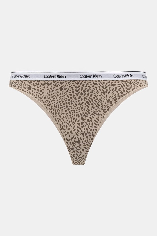 Calvin Klein Underwear tangá dámske bavlnené s elastanom 3-pak biela LV00QD5209