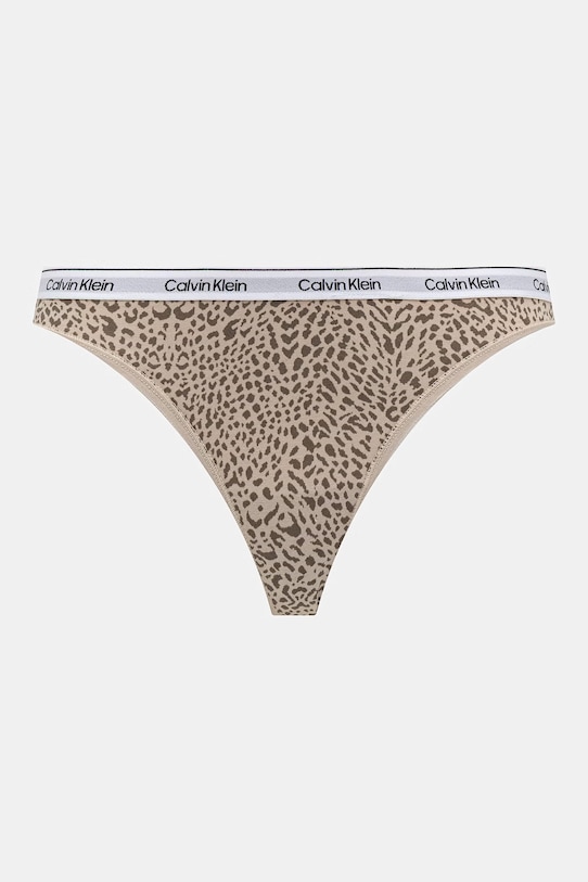 Calvin Klein Underwear tangá dámske bavlnené s elastanom 3-pak biela LV00QD5209