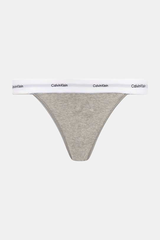 Calvin Klein Underwear gaćice za žene od pamuka s elastanom 3-pack siva LV00QD5309