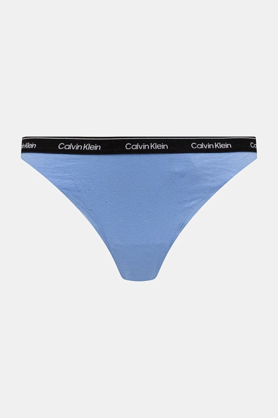 Calvin Klein Underwear прашки дамски от памук 7 броя син LV00QD5319