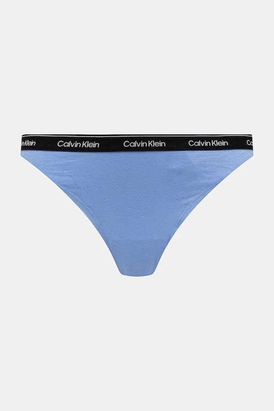 Calvin Klein Underwear прашки дамски от памук 7 броя син LV00QD5319