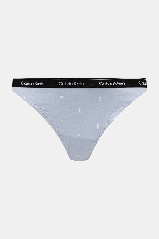 Calvin Klein Underwear прашки дамски от памук 7 броя LV00QD5319 син