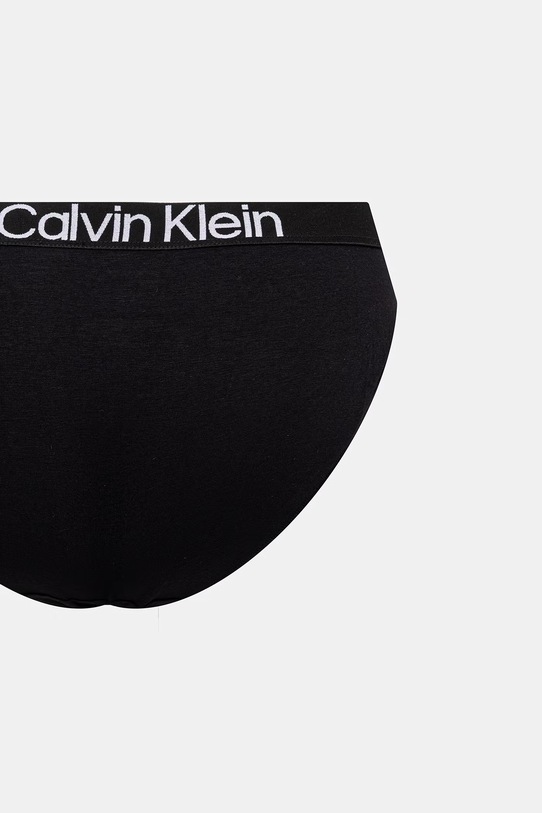 Odzież Calvin Klein Underwear figi damskie bawełniane z elastanem 3-pack LV00QD5398 czarny