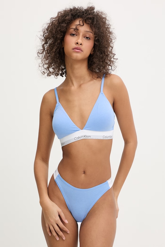 Calvin Klein Underwear klasične hlačke ženski LV00QF8671 modra SS26