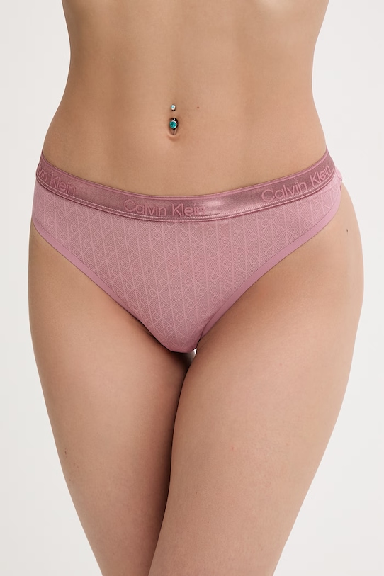 Calvin Klein Underwear tanga dámské růžová LV00QF8873