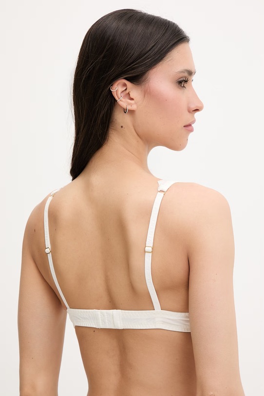 Twinset grudnjak s trokutastim košaricama s čipkom 261LL6C55 bež SS26