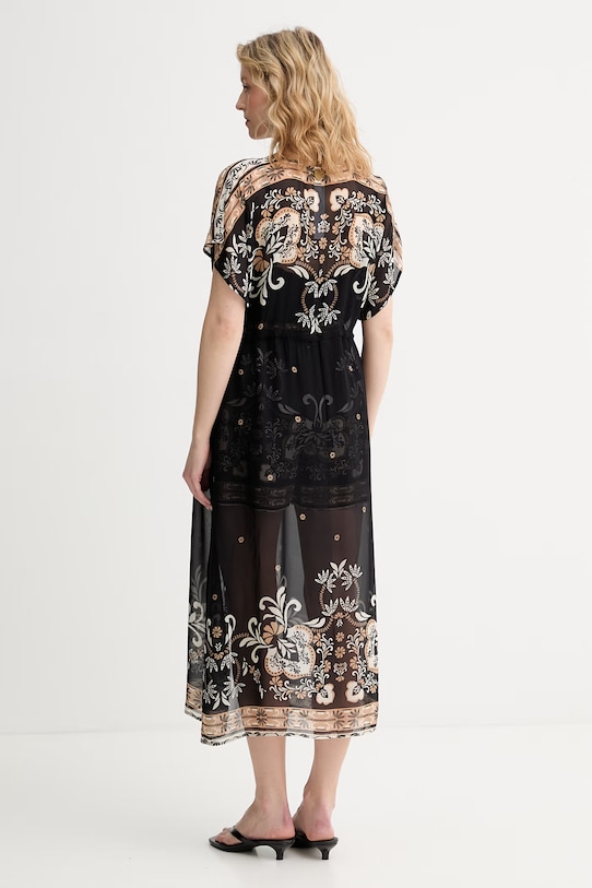 Oblečenie Twinset plážová šatka dámska 261LB2LCC čierna