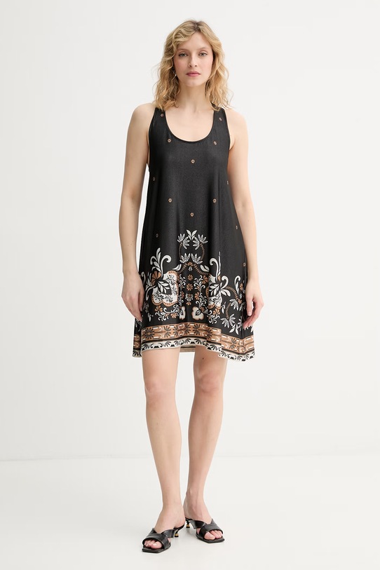 Twinset sukienka plażowa damska czarny 261LB2KBB