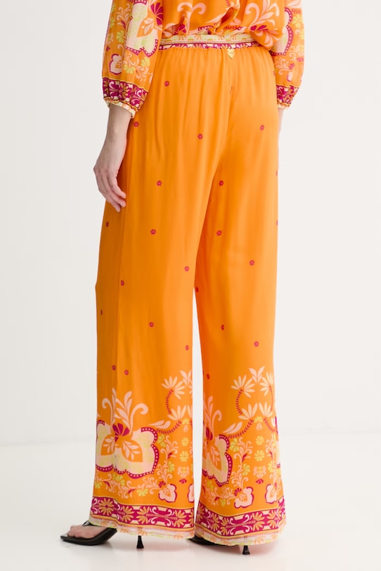 Odzież Twinset spodnie plażowe damskie 261LB2LDD pomarańczowy