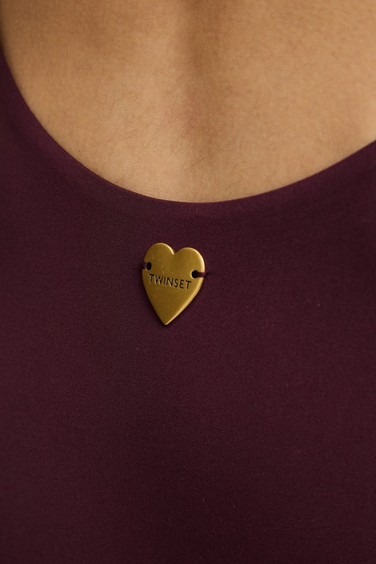 Twinset strój kąpielowy jednoczęściowy damski 261LBMC01 bordowy