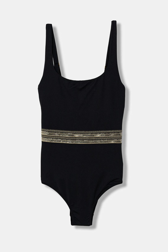 Jednodílné plavky Twinset s kosticemi černá 261LBMG00