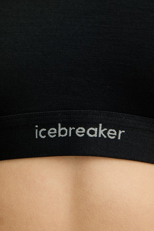 Odzież Icebreaker damskie z wełną merino Racerback IB0A57240011 czarny