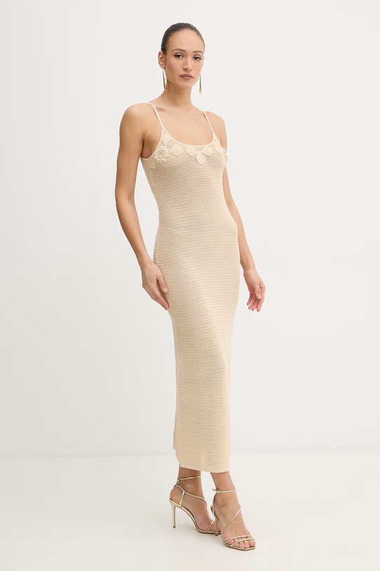 Twinset сукня ажурна 261AT3020 бежевий SS26