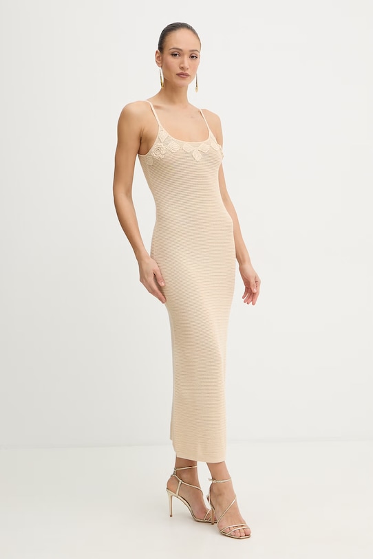 Twinset сукня ажурна 261AT3020 бежевий SS26
