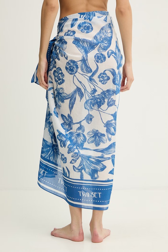 Дрехи Twinset парео женско 261LM5BGG син
