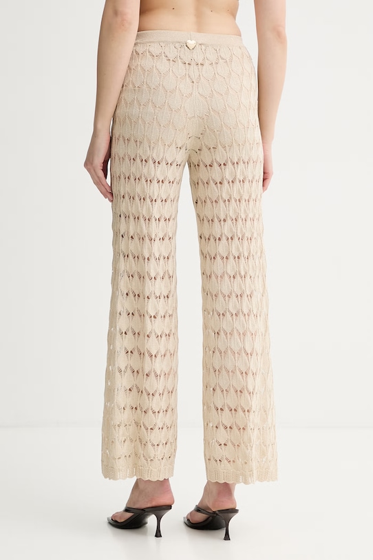 Odzież Twinset spodnie plażowe damskie 261LM3ACC beżowy