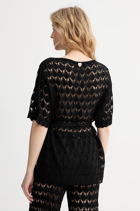 Twinset plážové tričko dámske 261LM3ABB čierna SS26