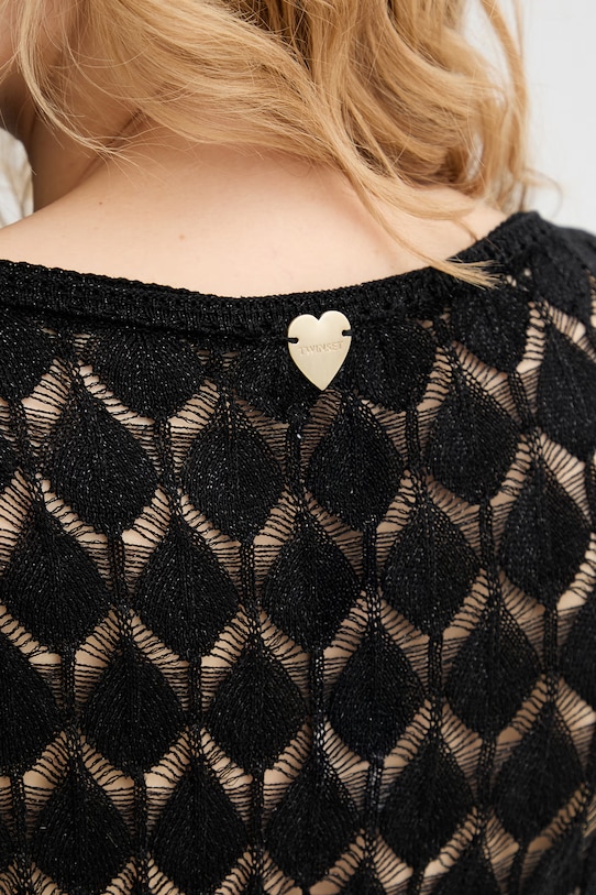 Twinset plážové tričko dámske 261LM3ABB čierna