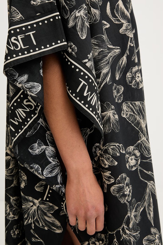 Twinset plážová šatka dámska 261LM5BHH čierna