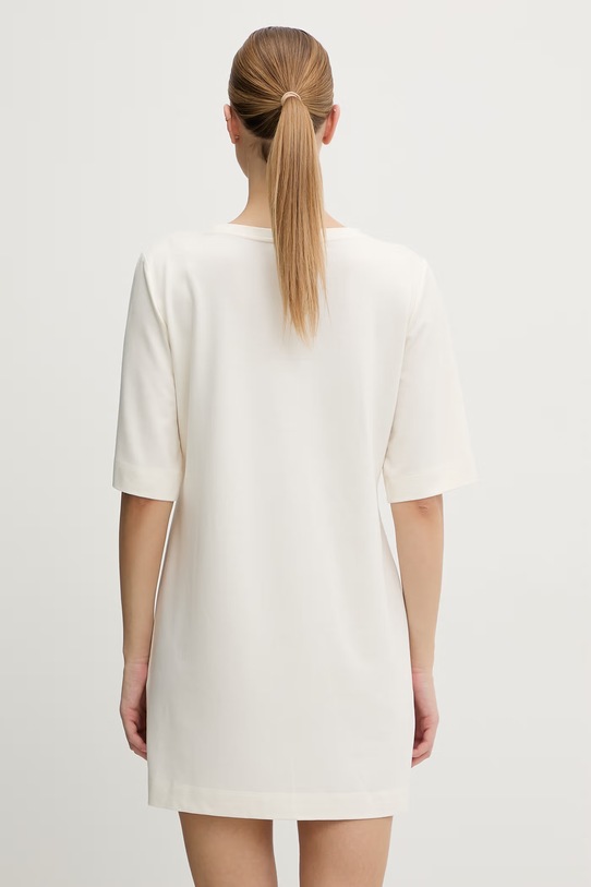 Odzież Emporio Armani Underwear sukienka z wiskozą EW000618.AF20243 beżowy