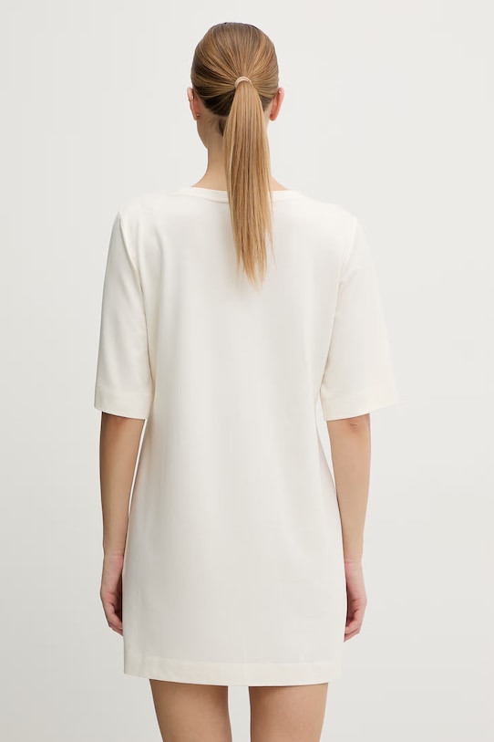 Oblečenie Emporio Armani Underwear šaty s viskózou EW000618.AF20243 béžová