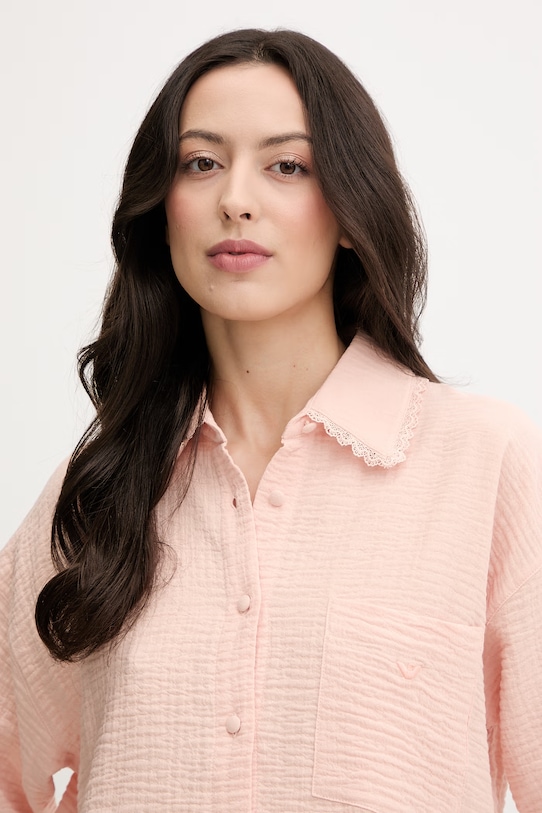 Πιτζάμα Emporio Armani Underwear ροζ EW002725.AF19041