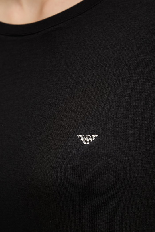 Emporio Armani Underwear піжамна футболка жіноча з віскозою EW002965.AF19024 чорний