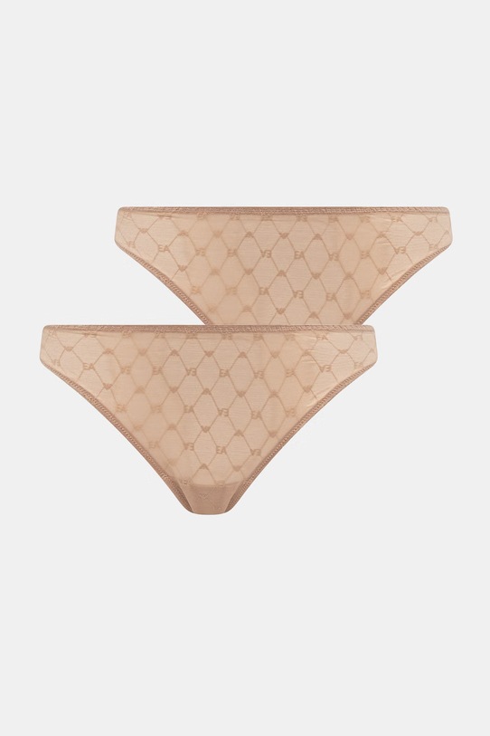 Emporio Armani Underwear nohavičky 3-pak béžová EW000406.AF19030