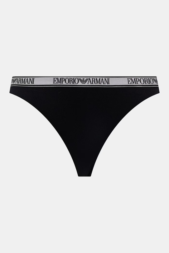Emporio Armani Underwear nohavičky dámske 2-pak EW000404.AF19028 čierna SS26