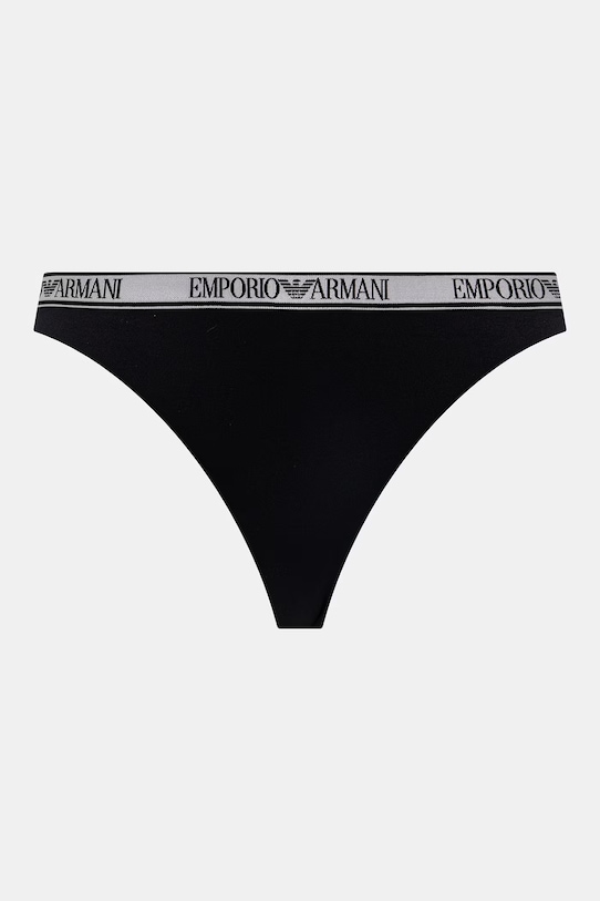 Emporio Armani Underwear nohavičky dámske 2-pak EW000404.AF19028 čierna SS26
