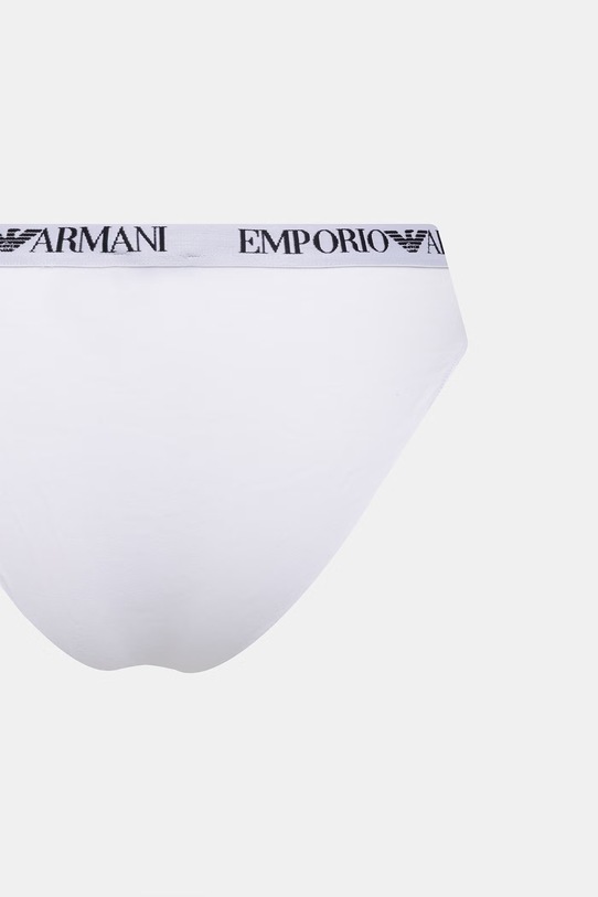 Odzież Emporio Armani Underwear Figi damskie z bawełną 2-pack EW000403.AF13033 biały