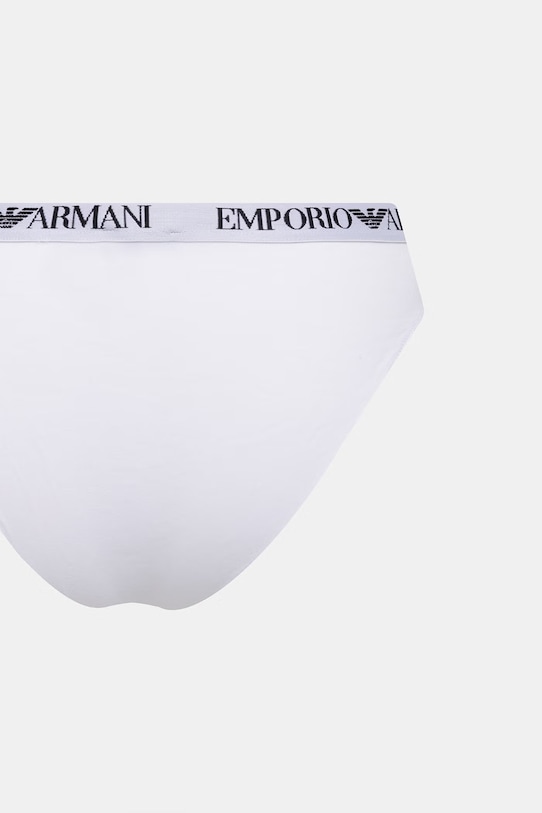 Odzież Emporio Armani Underwear Figi damskie z bawełną 2-pack EW000403.AF13033 biały