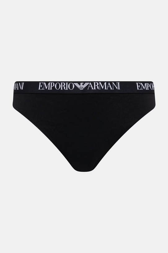 Emporio Armani Underwear figi damskie z bawełną 2-pack EW000403.AF13033 czarny SS26