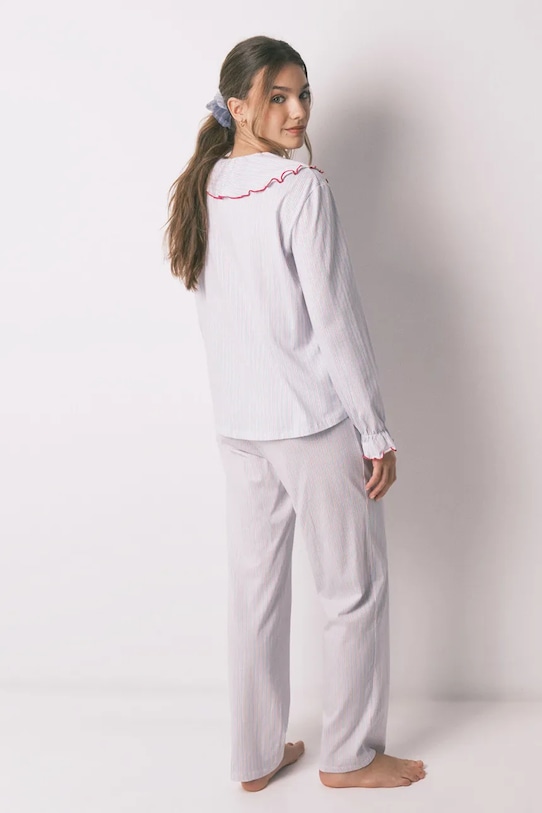 women'secret piżama bawełniana 3133480 niebieski SS26