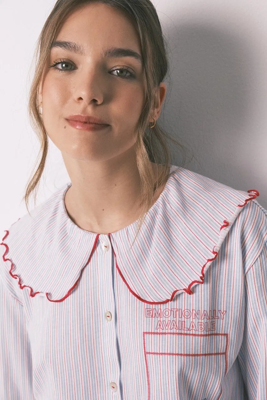 women'secret piżama bawełniana niebieski 3133480