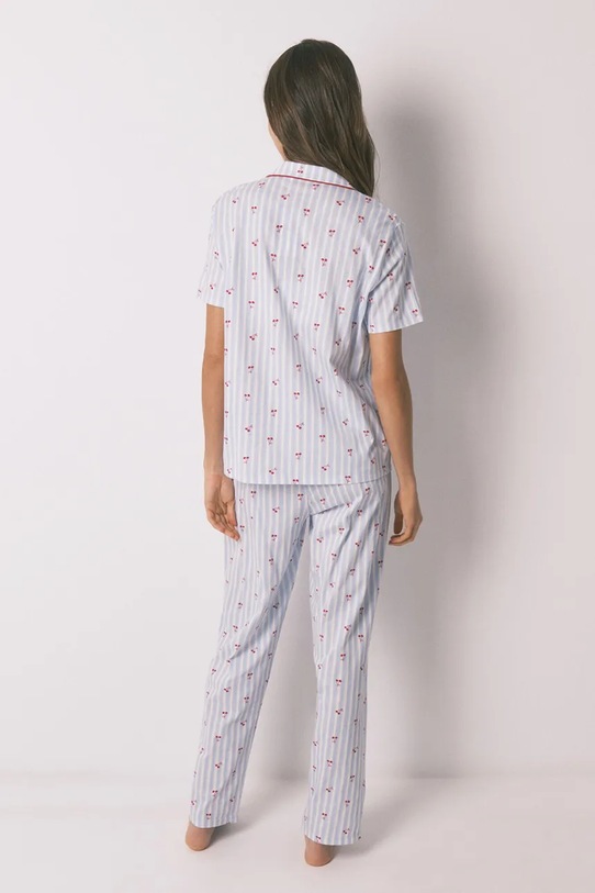 women'secret piżama bawełniana 3133493 niebieski SS26