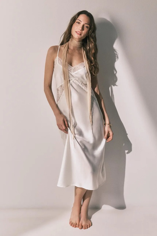 women'secret piżama koszulka nocna beżowy 3413704